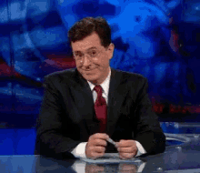You Da Man, Says Colbert - Youdaman GIF - Youdaman Stephen Colbert Colbert Report GIFs