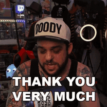 Thank You Very Much Doodybeard GIF - Thank You Very Much Doodybeard Thanks A Lot GIFs