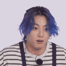 Jungkook Jungkook Nod GIF - Jungkook Jungkook Nod Jungkook Blue Hair GIFs