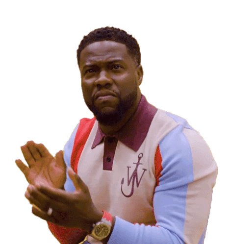 Clapping Kevin Hart Sticker - Clapping Kevin Hart Bustle Stickers