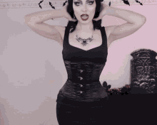 vesmedinia gothic model gothic girl goth girl corset