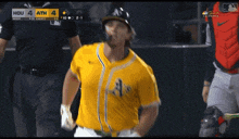 a baseball game is being played in california