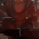 a cartoon of a monster wearing headphones and a watch