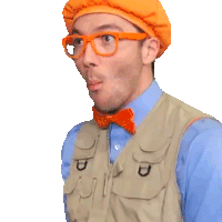 Munching Blippi Sticker - Munching Blippi Blippi Wonders - Educational Cartoons For Kids Stickers