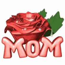 Mom Red Rose GIF - Mom Red Rose Sparkle GIFs