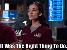 Chicago Med Natalie Manning GIF - Chicago Med Natalie Manning It Was The Right Thing To Do GIFs