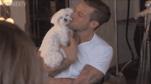 Josh Kissing Dog GIF - Younger Tv Younger Tv Land GIFs