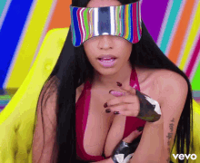 Swalla - Nicki Minaj GIF - Nicki Minaj Vevo Lick GIFs
