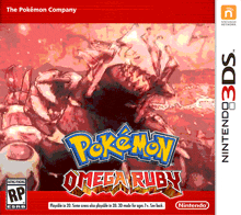 pokemon omega ruby for the nintendo 3ds has a rating of rp