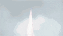 a cartoon character is flying through the air with a flag in her hand