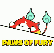 jibanyan yokai watch bongo cat paws of fury