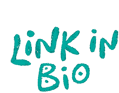 Link In Bio Rainbow Sticker - Link In Bio Rainbow Text Stickers