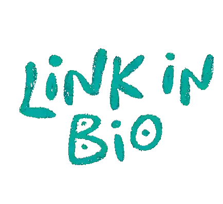Link In Bio Rainbow Sticker - Link In Bio Rainbow Text Stickers