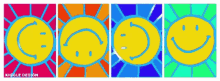 happy emoji kiggle design happy face funny face sunshine