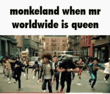 Monkeland Mr Worldwide GIF - Monkeland Mr Worldwide Queen GIFs