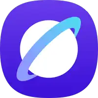 a blue circle with a blue ring around a white sphere