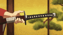 a person is holding a sword with diamonds on the blade
