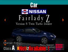 a nissan fairlady z version s twin turbo 2 seater
