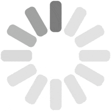 a loading circle with a gray circle in the middle .