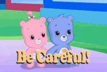 care bears be careful cute safety wink