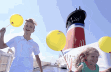 Happy Kids Balloons GIF - Happy Kids Balloons Cruise GIFs