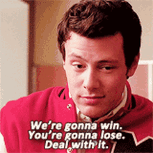 Cory Monteith Glee GIF - Cory Monteith Glee Were Gonna Win GIFs