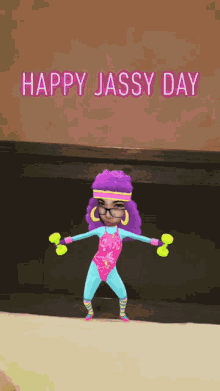 Happy Jassy Day Dance GIF - Happy Jassy Day Dance Exercise GIFs