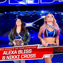 alexa bliss nikki cross wwe womens tag team champions raw