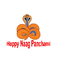 a happy naag panchami greeting card with a snake