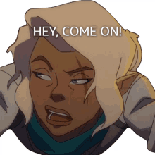 hey come on pike trickfoot ashley johnson the legend of vox machina cmon now