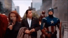 Avengers Pool Fiction GIF - Avengers Pool Fiction John Travolta GIFs