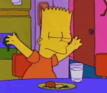 Happy Food Dance GIF - Happy Food Dance Bart Simpson GIFs