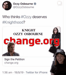 ozzy osbourne knight change now