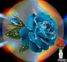 Floral Blue GIF