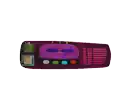 a purple and gray box with a cactus on top of it