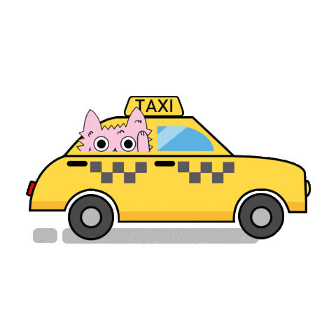 Oncoming Taxi Waiting Taxi Sticker - Oncoming Taxi Waiting Taxi Cab Stickers