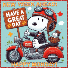 Happy Monday Peanuts GIF - Happy Monday Peanuts Snoopy GIFs