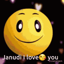 janudi i love you heart kiss love