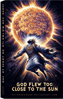 a book called god flew too close to the sun by futurerender deviantart.com
