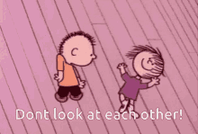 Dont Look At Each Other Never Look GIF