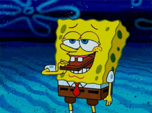 spongebob scrape chocolate teeth