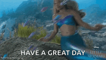Swimming With Fish Ariel GIF - Swimming With Fish Ariel The Little Mermaid GIFs