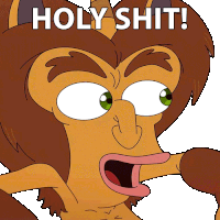 Holy Shit Maurice The Hormone Monster Sticker - Holy Shit Maurice The Hormone Monster Big Mouth Stickers