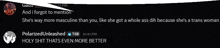 a screenshot of a conversation with polarized unleashed