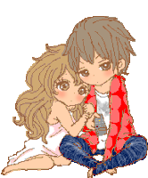 Love Couple Sticker - Love Couple Anime Stickers