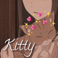 Kitty Anime Cuddle GIF - Kitty Anime Cuddle GIFs