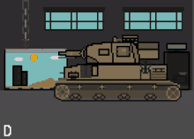Pixel Art Tank GIF