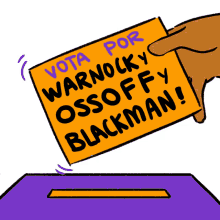 vota por warnock y ossoff y blackman vota por blackman vote for blackman vote wanock reverend warnock