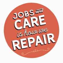 jobs and care is how we repair sticker solar power energy covid recovery