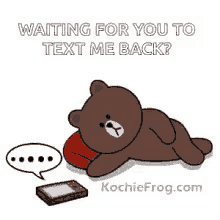 Cute Waiting For Your Text GIF